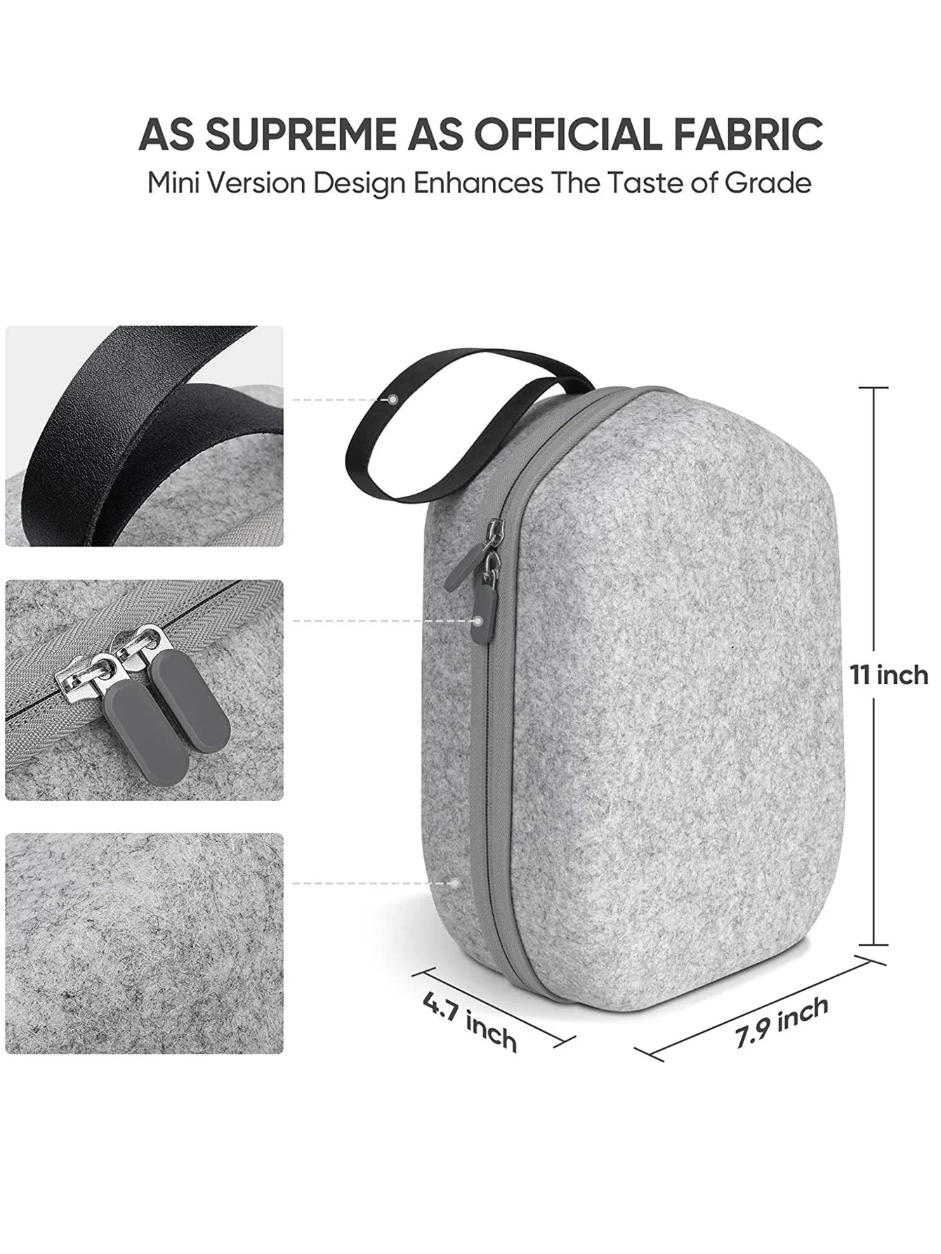 Large-capacity hard shell storage case for travel bags, Oculus Quest 2 VR headset, touch controller, and VR headset accessories