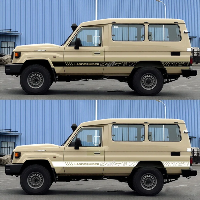 Наклейки на кузов автомобиля Toyota Land Cruiser LC78 LC76 LC71 LC75, виниловые полосы, графика, автоаксессуары