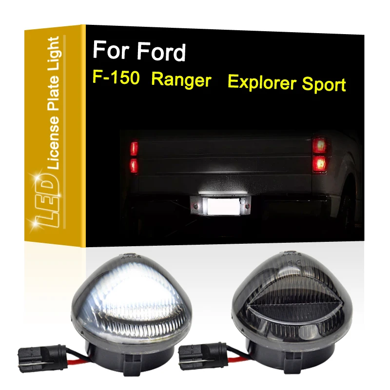 

12V LED Number Plate Lamp For Ford F-150 F150 01-14 Ranger 04-07 xplorer Sport Trac 07-10 White License Plate Light Assembly