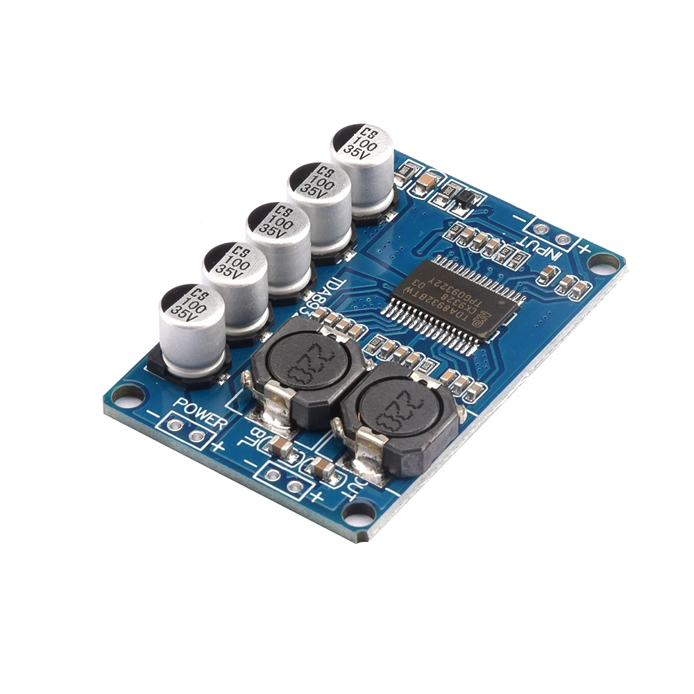 Digital Power Amplifier Board Module 35W Mono Amplifier Module High-Power TDA8932 Low Power Consumption