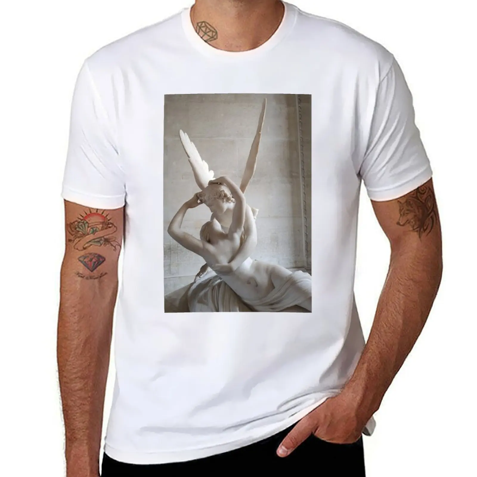 

Psyche Revived by Cupid's Kiss (Canova's Amore e Psiche) T-Shirt t shirts designer man t shirts graphic T-Shirt