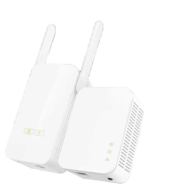 Kit Adaptor Powerline WiFi PH5 AV1000 dengan Port Gigabit Penguat Saluran Listrik Wi-Fi, Broadband/WiFi Extender Plug and Play