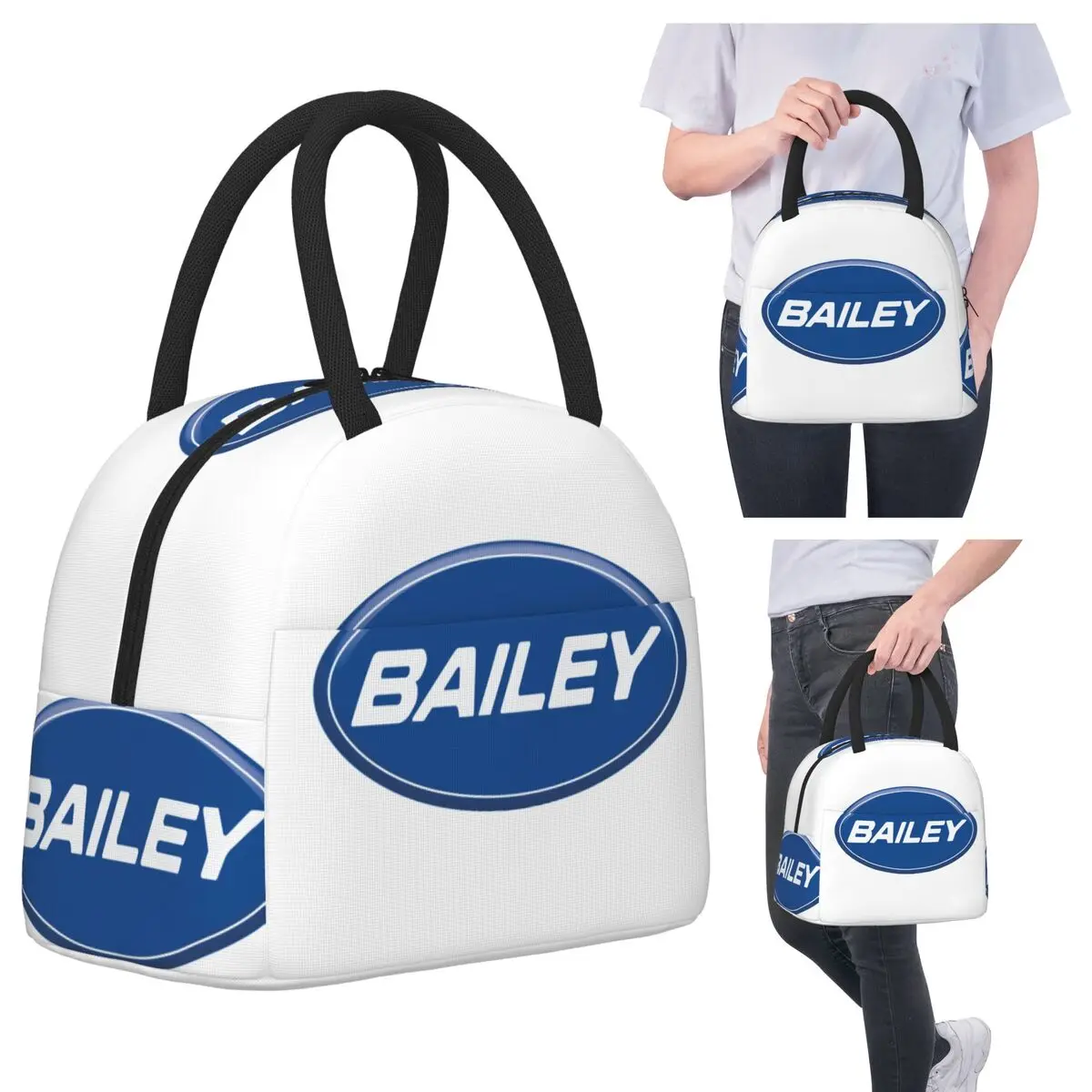 

Сумки для обеда Bailey Caravan, изолированная коробка для бенто, портативная сумка для обеда, герметичные сумки для пикника, термосумка для женщин и детей, школы