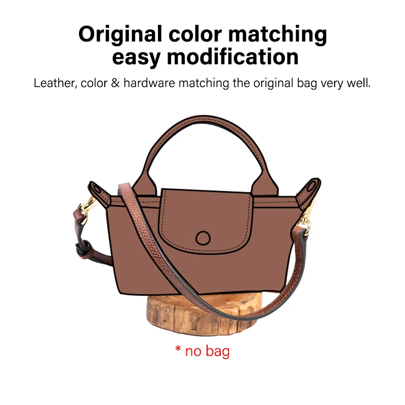 WUTA Shoulder Bag Straps For Longchamp Crossbody Purse Women Genuine Leather Handbag Strap Adjustable DIY Belt Bag Accessories