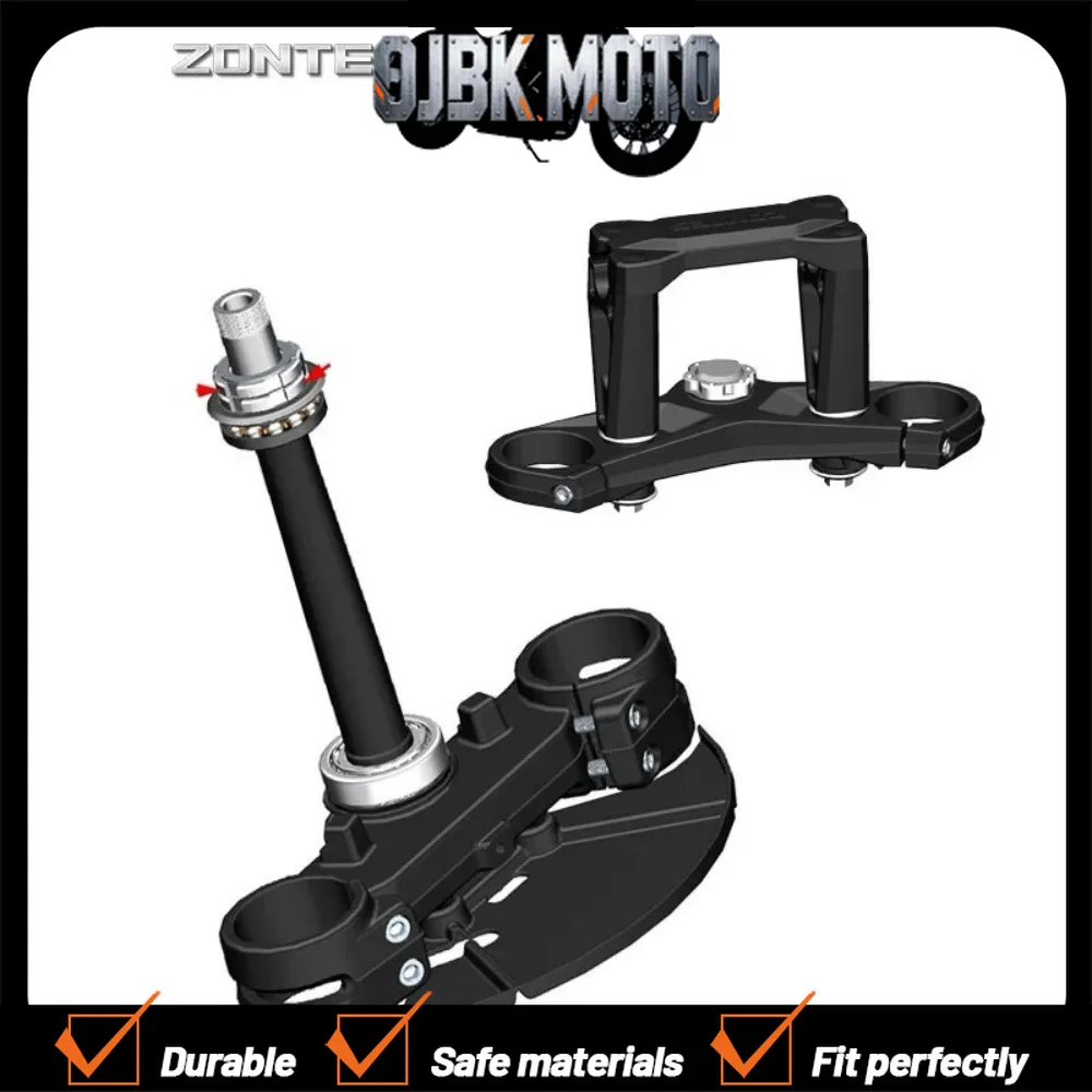 ZONTES 703F Shock Absorber Steering Gear, Upper and Lower Connecting Plates, Steering Column, Column Upper Connecting Plate,