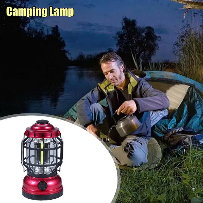 18650 LED Camping Lantern Fashion Portable Waterproof USB Rechargeable Outdoor Camping Lights Emergency Light Camping Accessorie