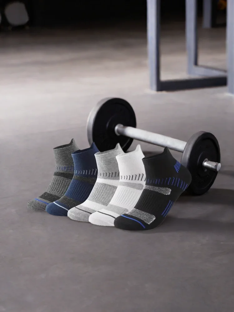 WRELS 3 paires de chaussettes de Sport respirant athlétique rembourré soutien cheville chaussettes de haute qualité Fitness Sport basket-ball course chaussettes