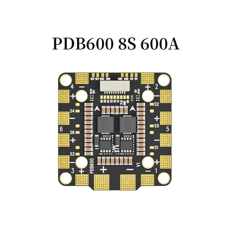 Aocoda-RC PDB400 8S/12S 400A PDB ou PDB600 8S 600A Placa de distribuição para quadricóptero drone amperímetro de asa fixa