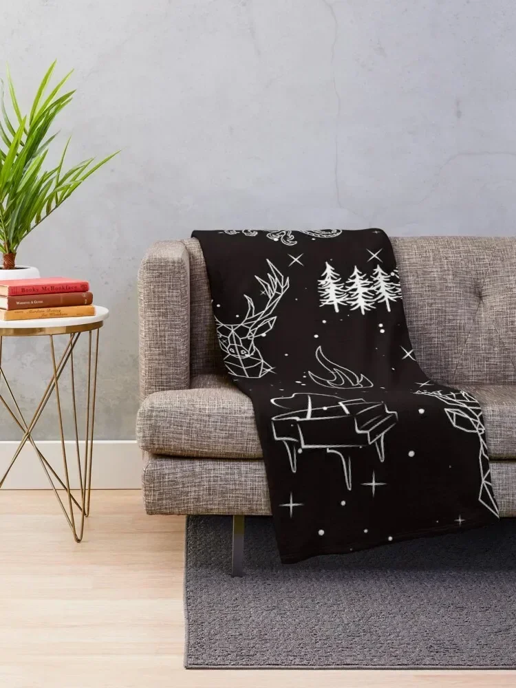 Throne of Glass Pattern Throw Blanket decorative Sofa Designers Blankets Sofas Of Decoration Blankets