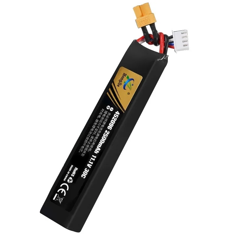 11.1v Lipo Battery for Water Gun Airsoft 11.1V 3S 2500mAh 30C 452096 battery for Airsoft BB Air Pistol Electric Toys Guns Parts