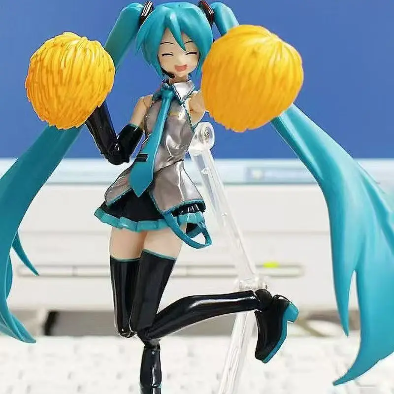 New Figma 114 Hatsune Miku Anime Girl Figure Figma 014 Virtual Singer Miku Joint Movable Model Kids Toys Doll Collection Gifts
