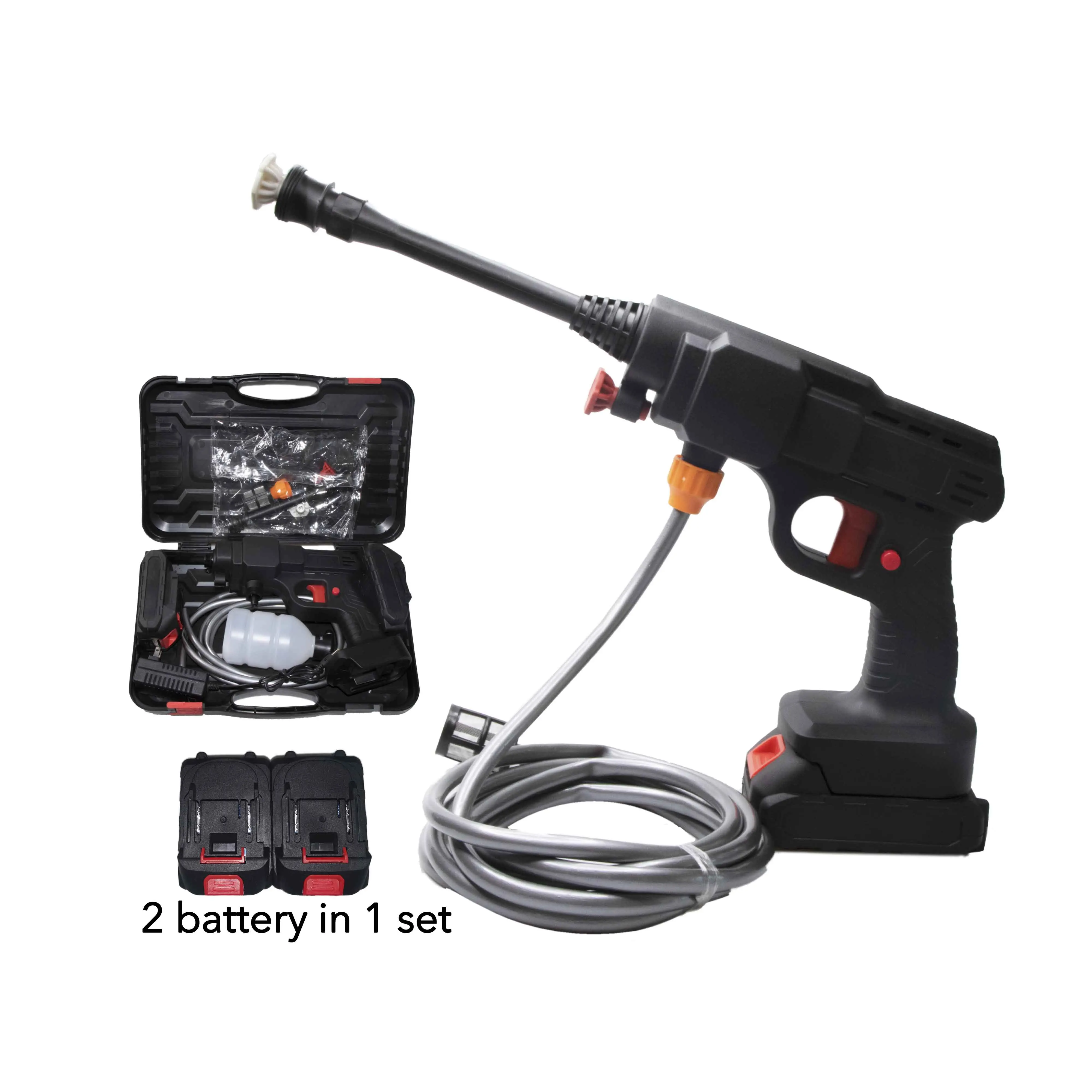 

21V Lithium Battery Cordless Car Washer Wireless Car Wash Gun Portable Car Pressure Washer Machine