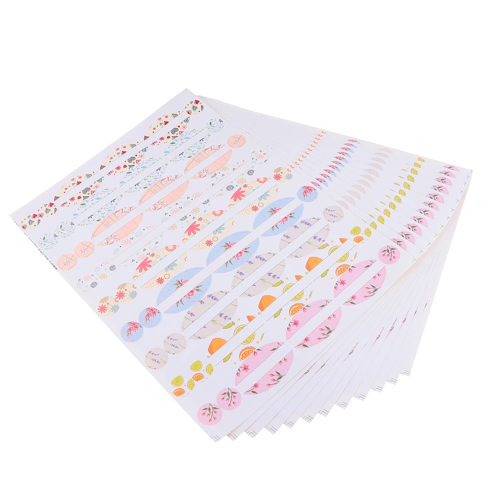 12 ورقة من ملصقات الزيوت العطرية لزجاجة العطور، ملصقات لاصقة