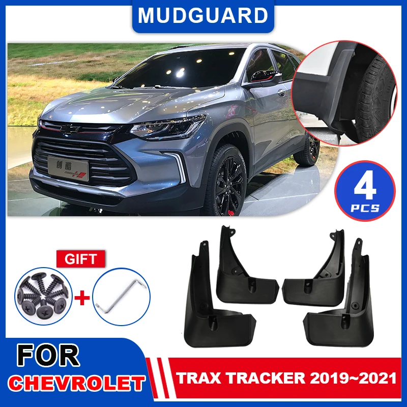 for Chevrolet Trax Tracker 2019 2020 2021 Mudguards Mudflaps Fender Mud Flap Splash Exterior Parts Guards Cover Accessories