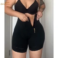 Fajas Colombianas para mujer, ropa interior con Control de barriga, pantalones cortos, ropa moldeadora, bragas levantadoras de glúteos, moldeador de cuerpo de cintura alta con cremallera lateral