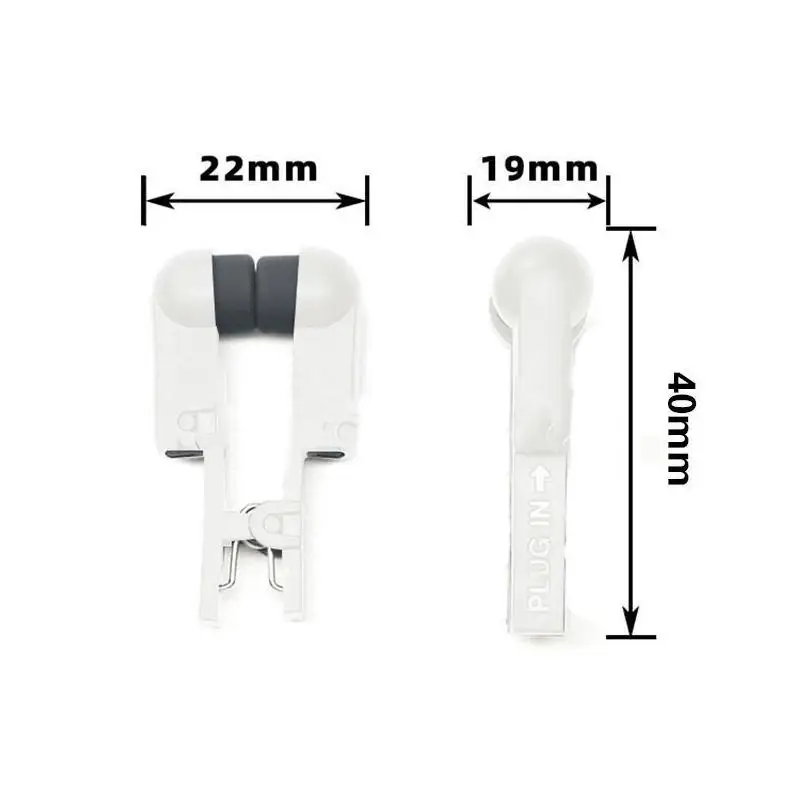 2pcs 40mm Plastic + Silicone Double -sided Silicone Electrode Clips Adapter For Use With Tens EMS Machines Vns Wih 2.0mm Pin