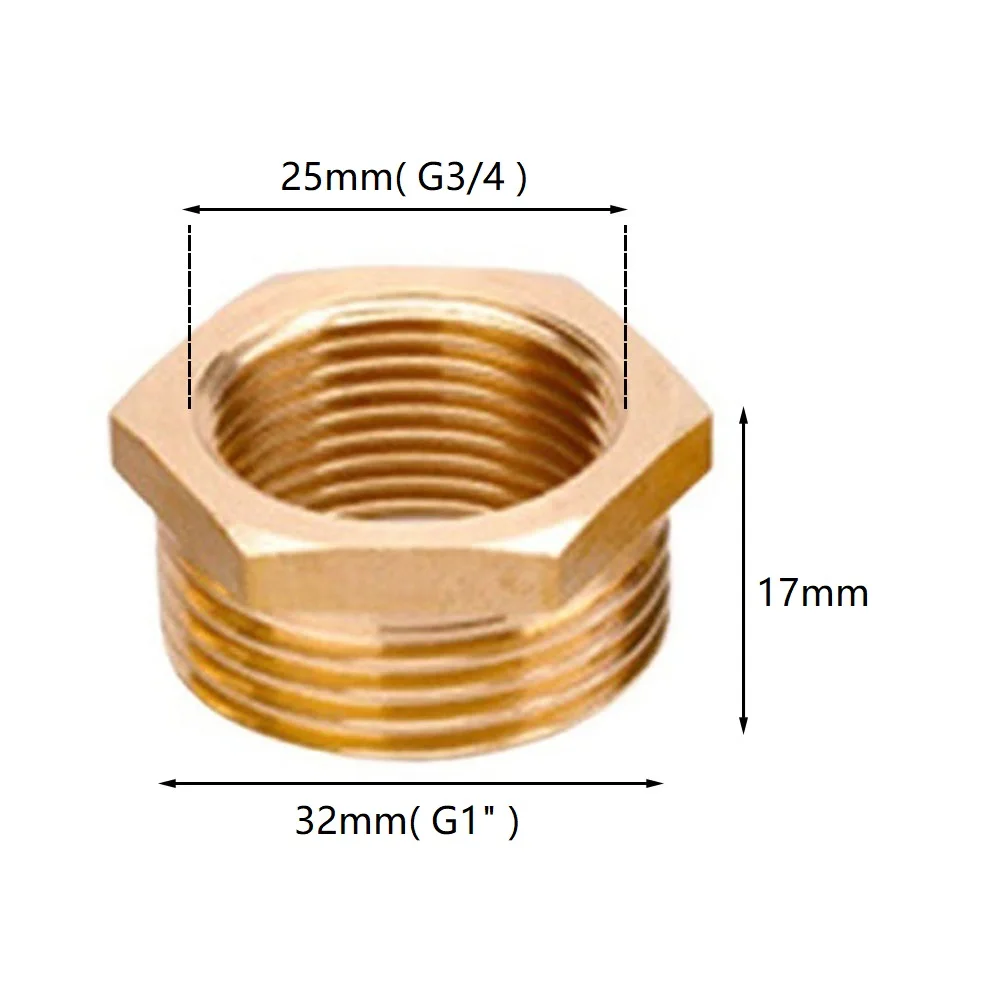 Pipe Installation G3 4 X G1 Brass Reducer Adapter Brass Reducer Adapter Fitting Pipe Fitting 1 Inch To 3 4 Inch Reducer