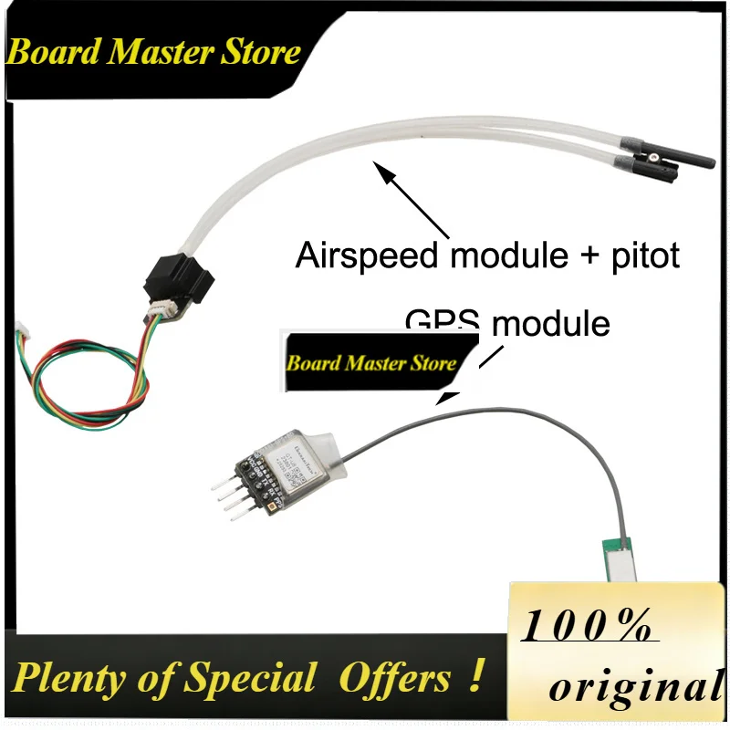 Цифровой цветной OLED-дисплей BoMaS1Set с модулем GPS и опциональным датчиком скорости (Пито) для FPV RC самолетов