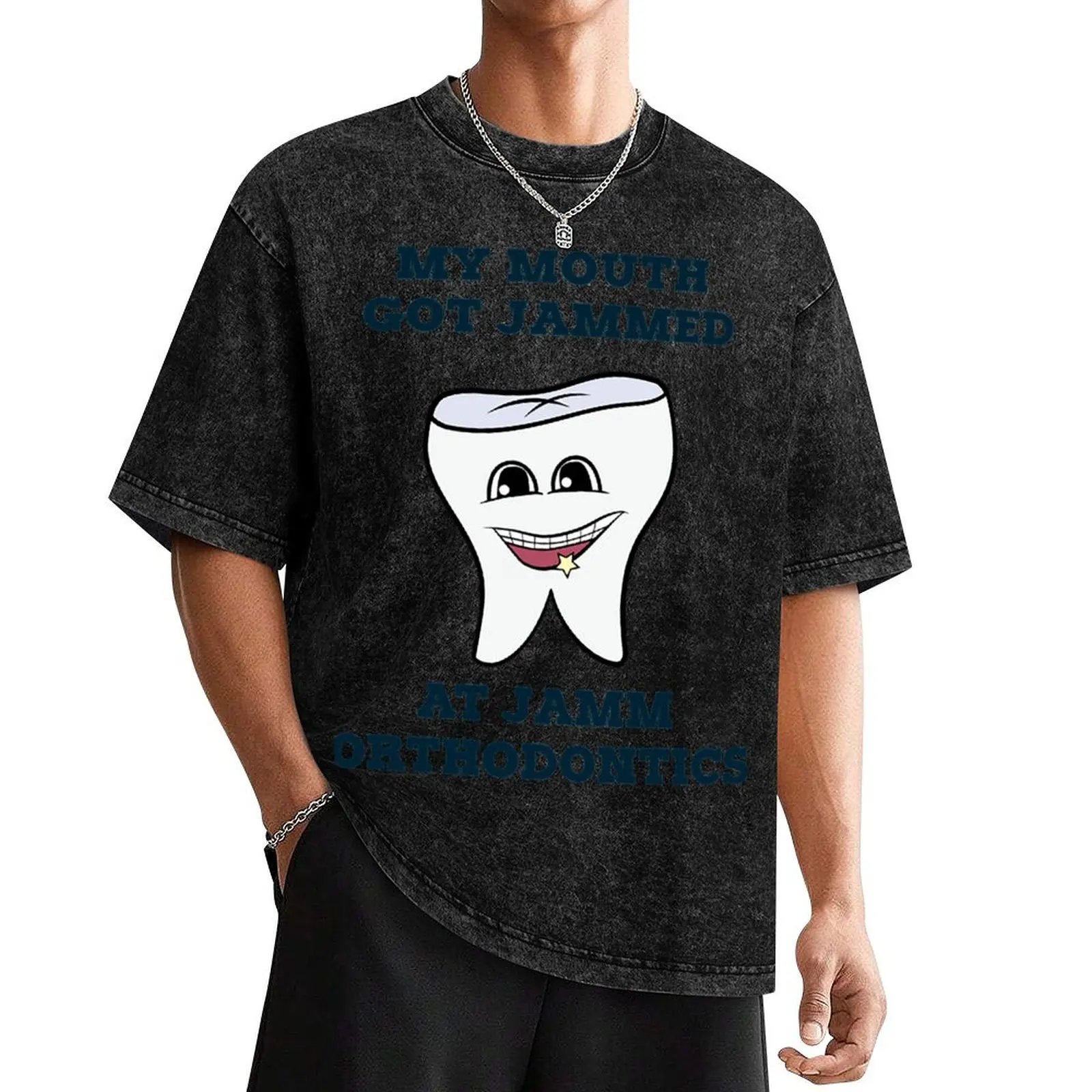 Parks And Recreation T-ShirtMY MOUTH GOT JAMMED AT JAMM ORTHODONTICS T-Shirt summer 2025 man clothes mens funny t shirts