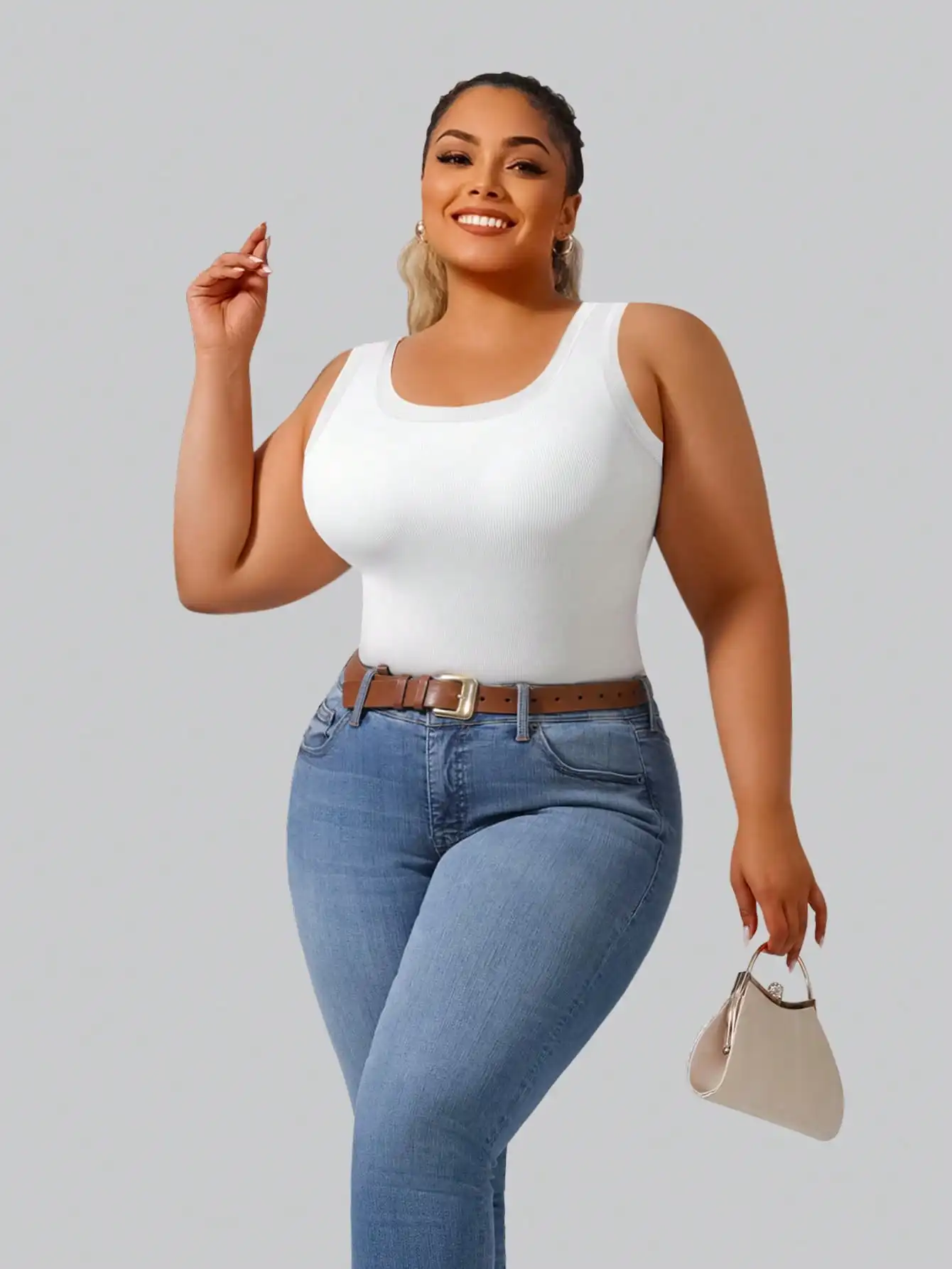 

Новый стиль, модный женский жилет большого размера