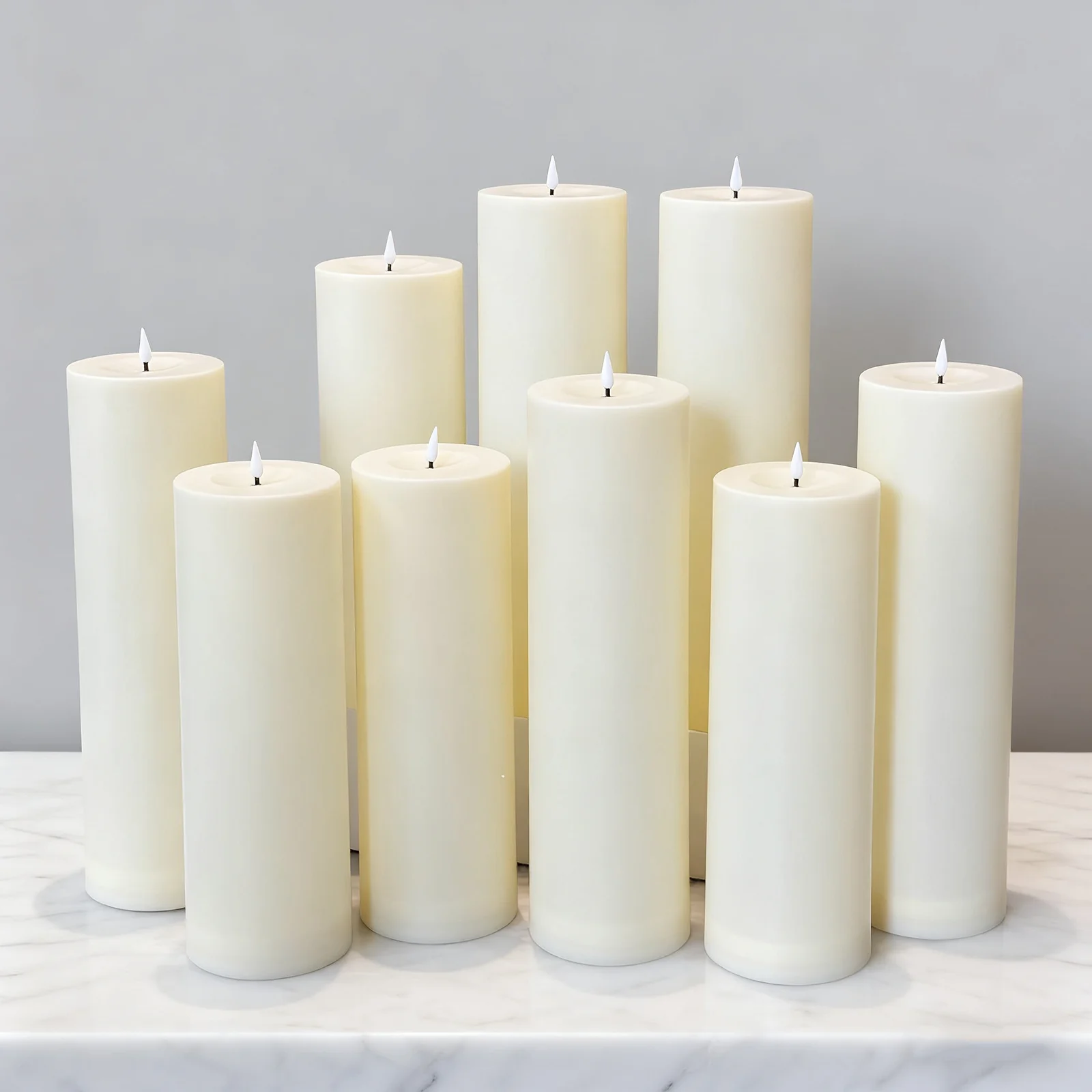 LED Electronic Candle Light Smoke-Free Lighting Birthday Hotel Wedding Decoration Scene Layout Outdoor Decoration Lighting