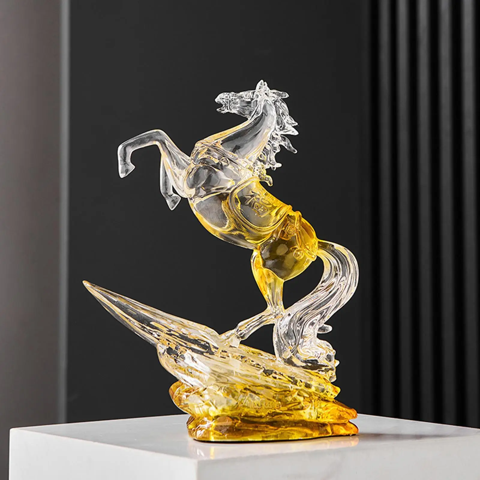 Collezione di statue di cavalli Scultura di cavalli in resina per ufficio, sala studio desktop