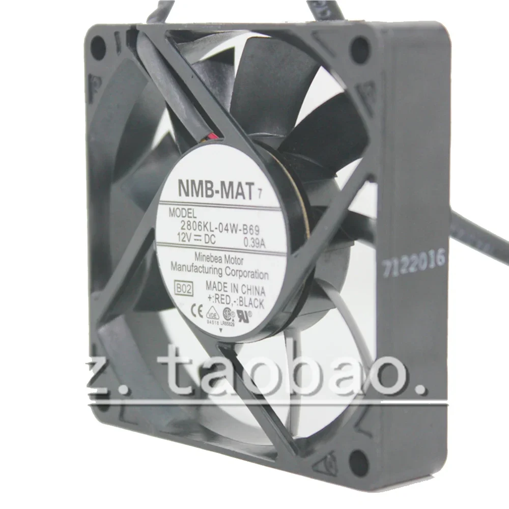 For NMB 2806KL-04W-B69 DC 12V 0.39A 7015 7CM 70X70X15MM chassis power supply 3-Pin cooling fan