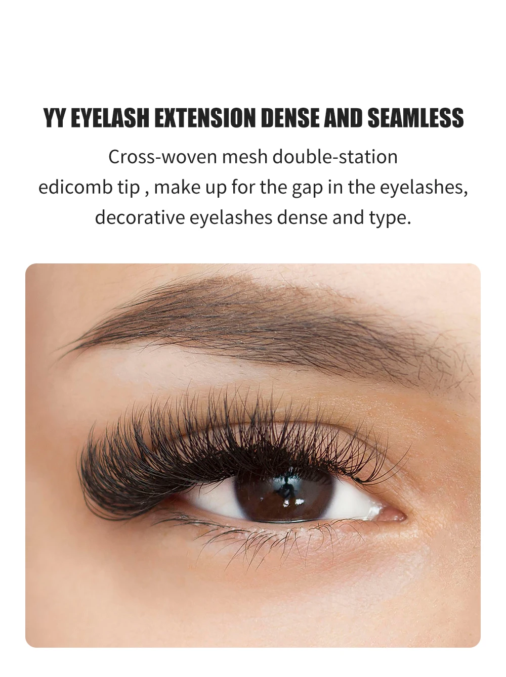 NATUHANA Y-förmige Wimpernverlängerung mit 3 geteilten Spitzen, schwarz, bunt, Y-Wimpern, vorgefertigte Volumenfächer, einzelne Wimpern, Make-up – Detail 5