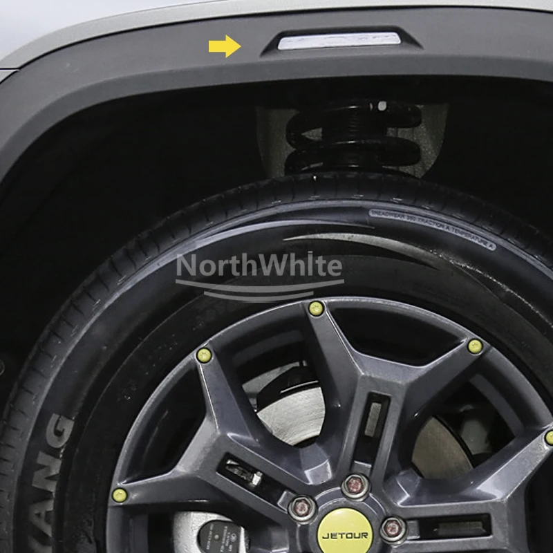 Car Wheel Arch Eyebrow Light Lamp Chassis Light For Chery Jetour Traveller T2 Front Wheel Brow Lamp