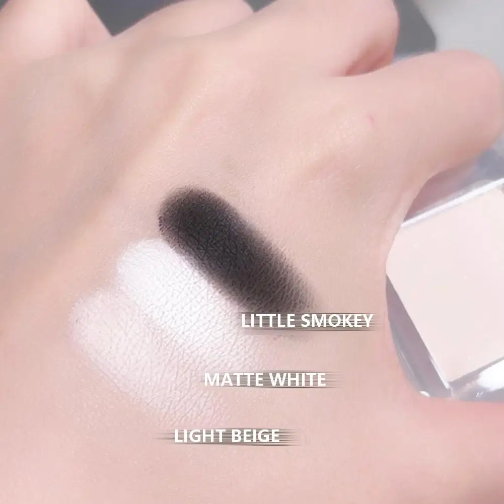 Paleta Matte White Face Highlighter, Perolado, Jade, Smokey, Multifuncional, Ilumine, Sombra, Maquiagem Cosmética de Olhos, U9F0