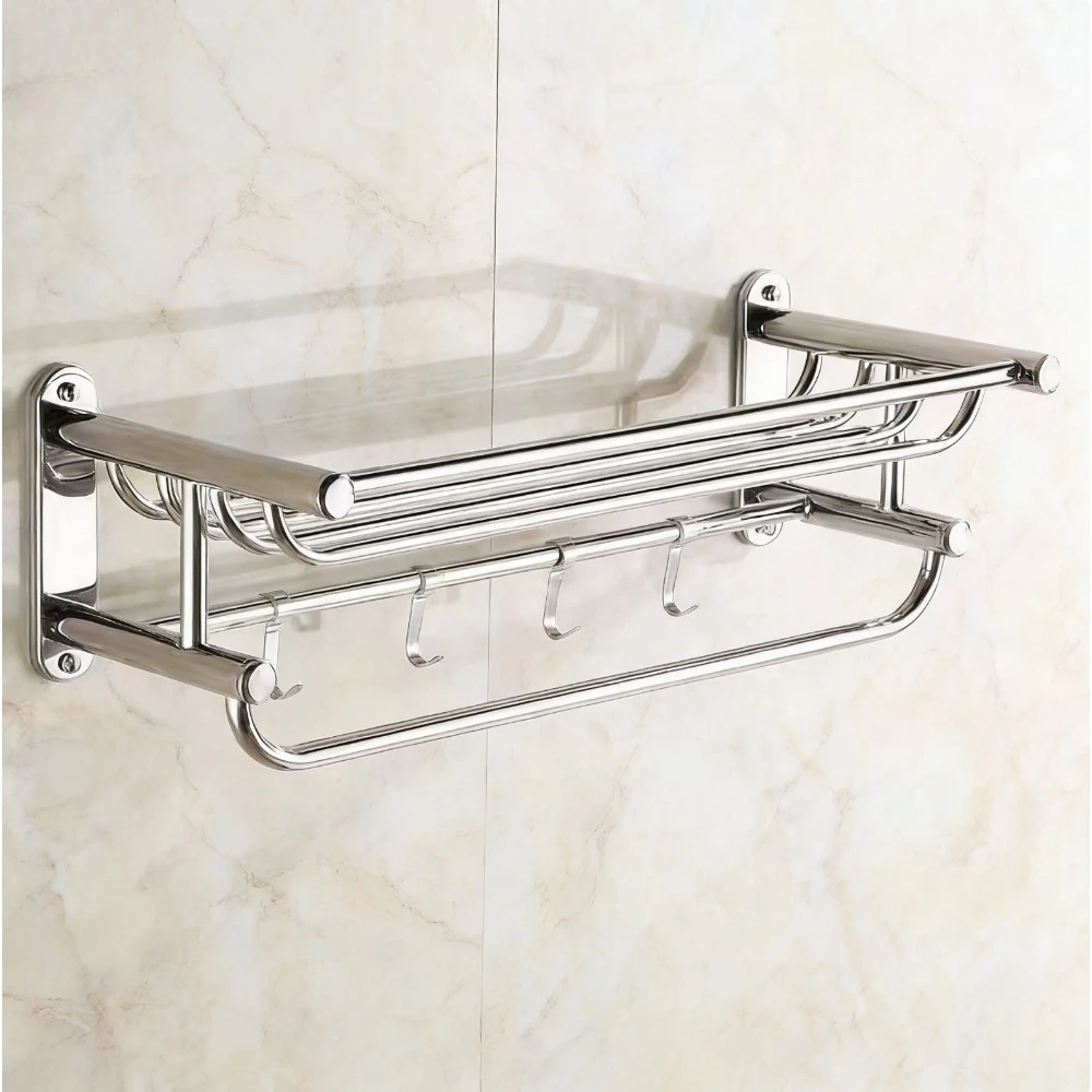 

High-quality thickened anti-rust wall hanging 304 stainless steel towel rack, special rack for modern wind bathroom