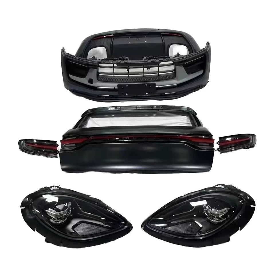 

Для Porsche Macan 2014-2017 объемные фары и крышка заднего фонаря 6000k цветовая температура для нового переднего и заднего освещения