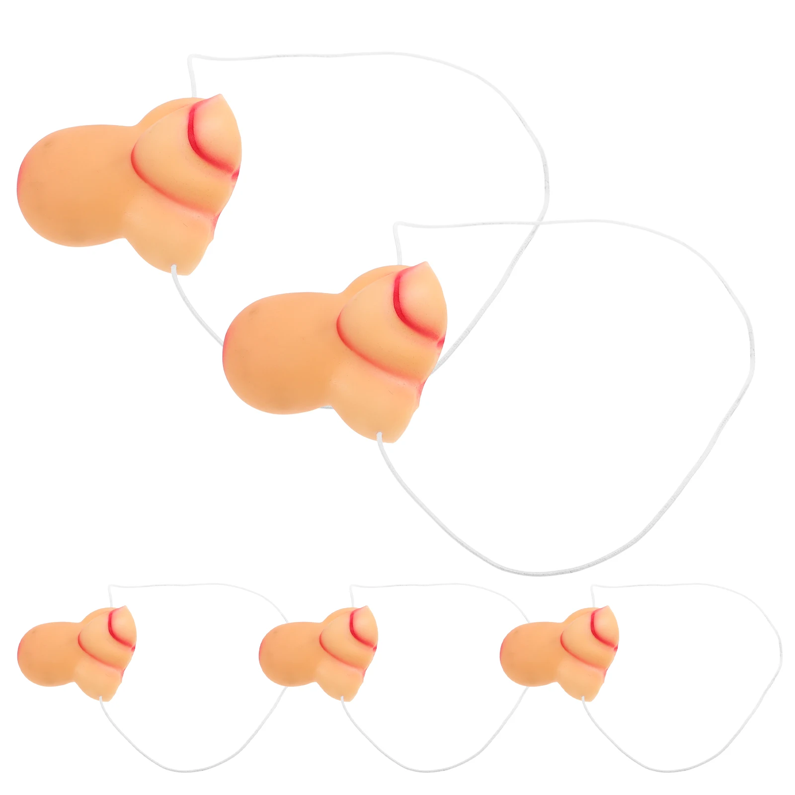 

5 Pcs Witch's Nose Props Cosplay Carnival Accessory Accessories Fake Vinyl Long Costume Woman Diy