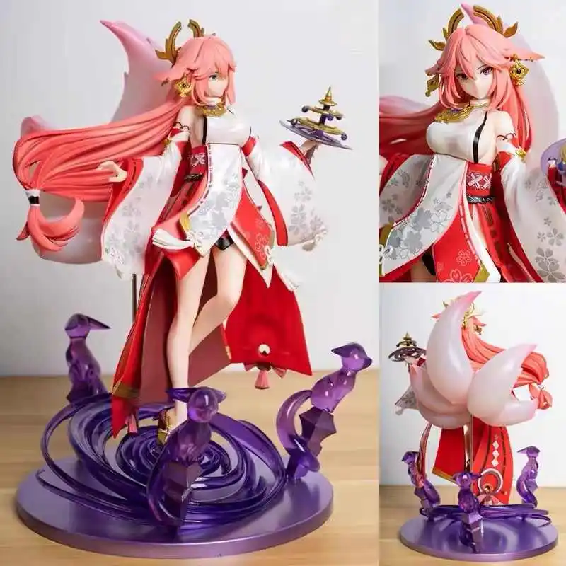 Yaemiko Genshin Impact Action Doll Collectible Anime Figure With Detachable Costume Perfect As A Birthday Or Christmas Gift