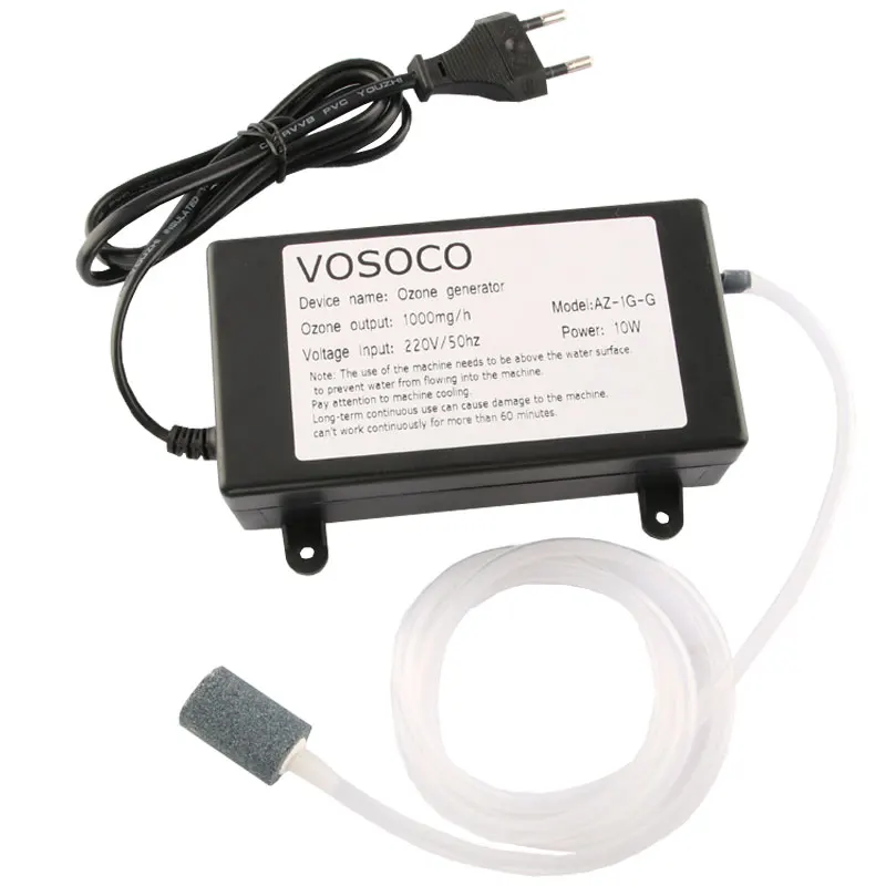 VOSOCO 1000mg Ozone Generator Ozonizer Water Air Purifier cleaner Fruit Vegetable Meat Clean Kitchen Toilet Deodorize 220V 110V image 2