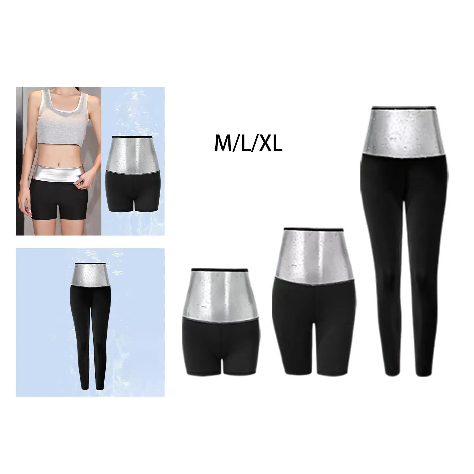 Pantaloni da sauna da donna Pantaloni da allenamento Leggings da allenamento Pantaloni da allenamento per palestra Sudorazione