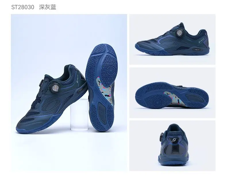 

Original Brand Professional Table Tennis Shoes Top Quality Unisex Indoor Court Shoes Designer Quick Lace Badminton Sneakers