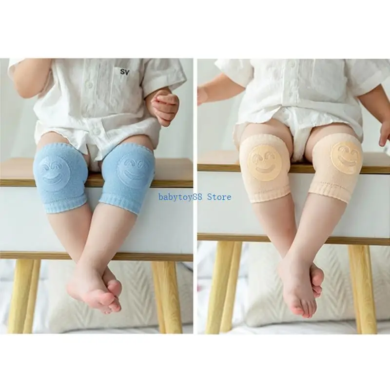 

Y4UD 1 Pair Baby Crawling Anti-Slip Kneepads Infants Toddlers Safety Elbow Cushion