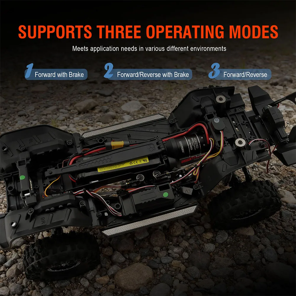 SURPASS HOBBY Brushless Sensored System 2IN1 1800KV Motor 40A ESC 2-3S IP67 For 1/10 Cars