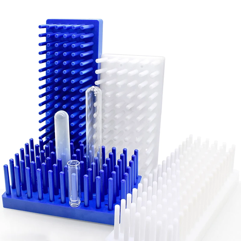 Plastic Test Tube Stand for Drying Test Tube，Slide Drain Rack WB Protein Electrophoresis Gel Glass Plate Drying Rack for lab