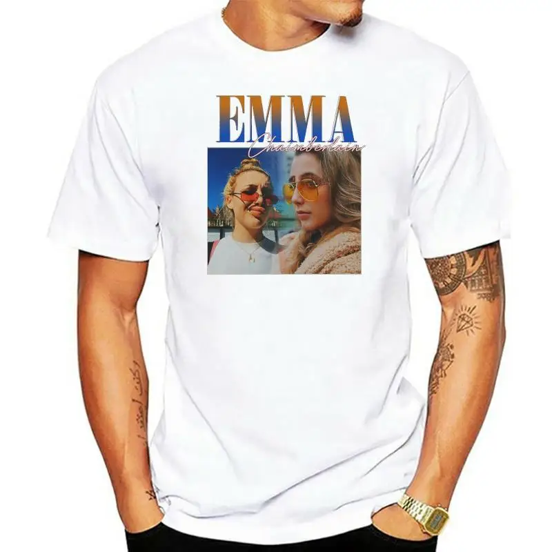 Emma Chamberlain 90s Vintage Black T-Shirt men t shirt