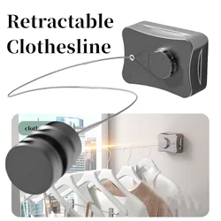 Invisible Clothes Retractable Clothesline Interior Small Multipurpose Drying Rack Wall Adjustable Rope for House Outdoor