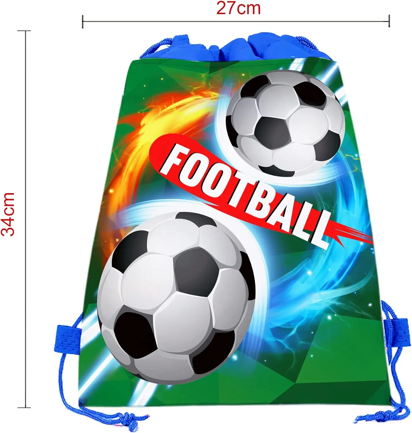 Soccer Party Gift Silicone Bracelet Drawstring Sports Soccer Ball Bag Boys Birthday Party Decor Football Themed Party Supplies