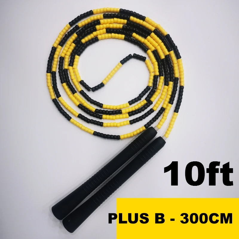 NEVERTOOLATE 3 meter length between handles soft pvc beads 2x0.65cm beading freestyle begineer jump skip rope fitness no logo