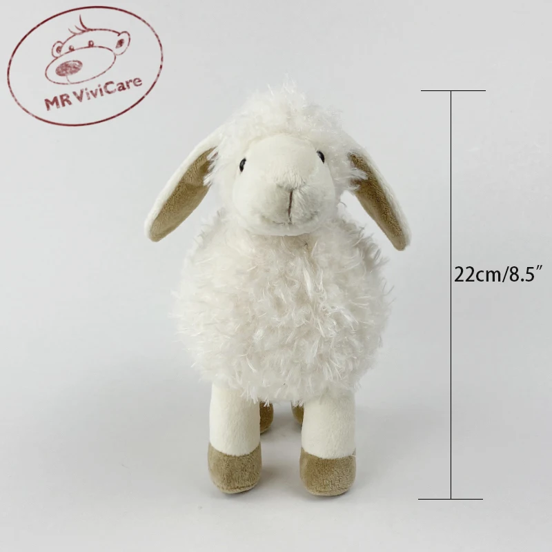 Children Soft White Sheep Plush Doll Baby Cute Animal Doll Girls Baby Stuffed Doll Home Toys Sleeping Mate Stuffed Plush Toys