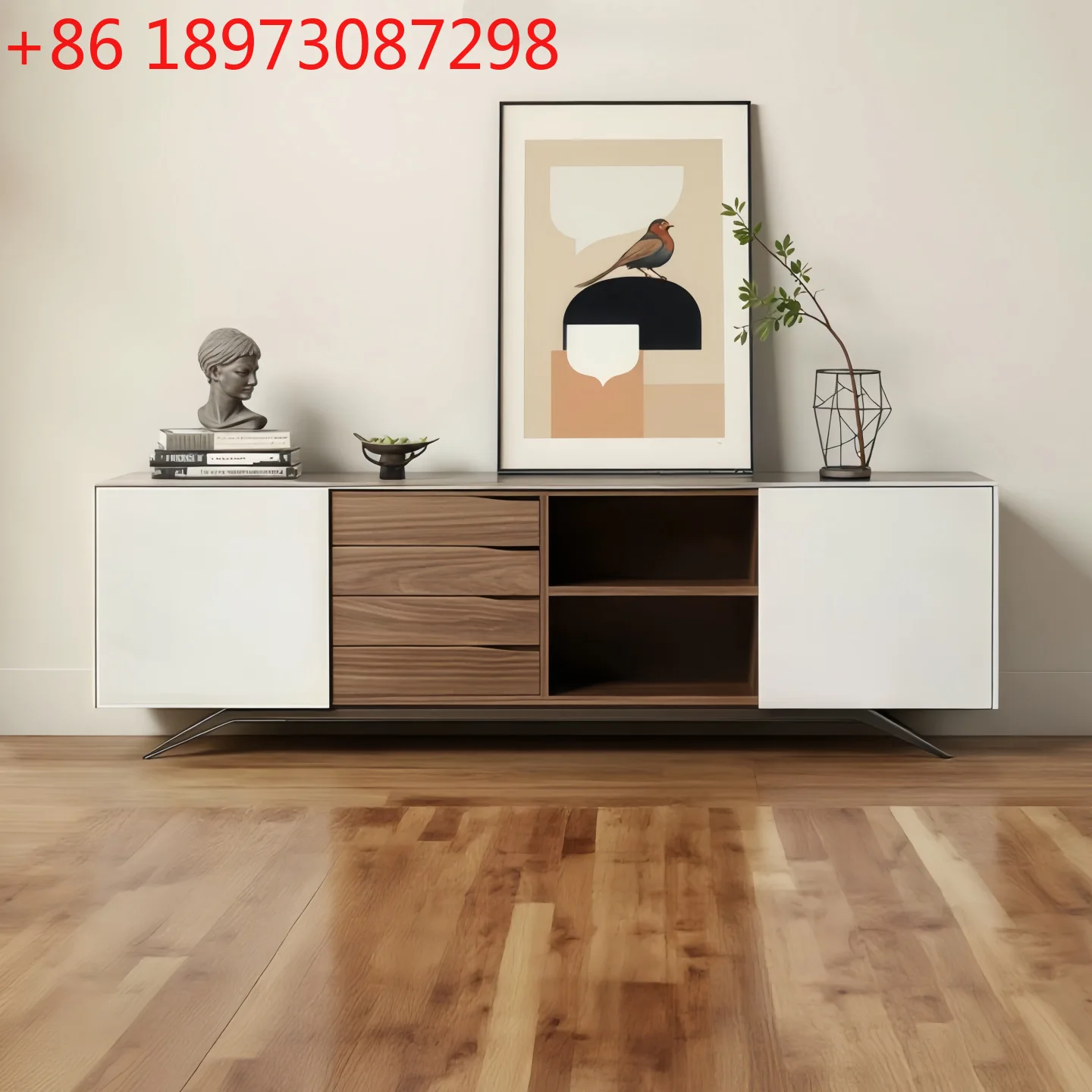 

Nordic piano paint TV cabinet simple small apartment floor cabinet coffee table