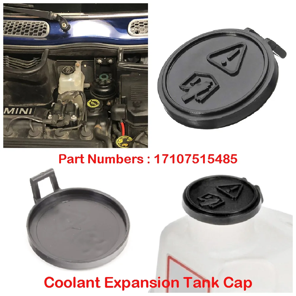 17107515485 Auto Parts Fits for BMW Mini Cooper Base 1.6L R52 2002-2008 Car Expansion Tank Cap Engine Coolant Reservoir Cover