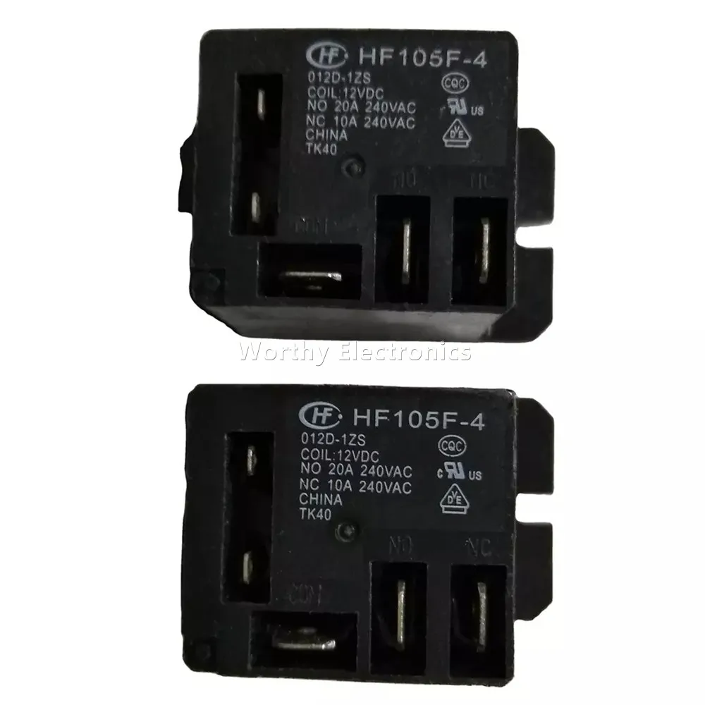 

Free Shipping 10PCS/LOT 12VDC 10A 4PIN Relay HF152F-T 012-1HT