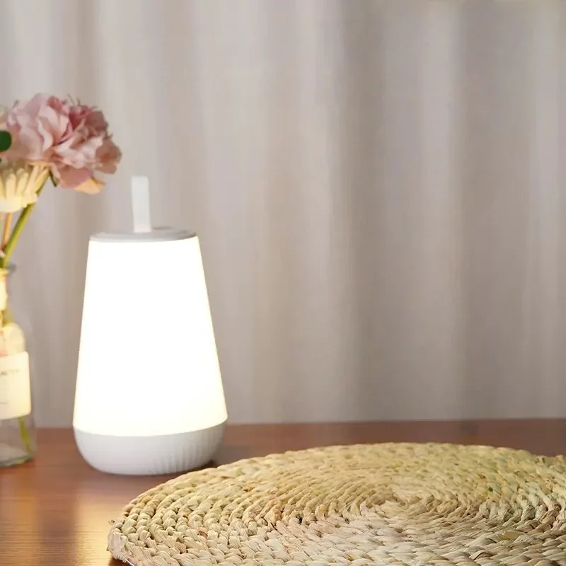 المحمولة LED الجدول مصباح عكس الضوء قابلة للشحن ضوء الليل الدافئة الأبيض و RGB مقاومة للماء فانوس معلق f/فناء حديقة التخييم