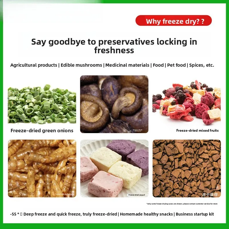 Freeze Dryer Smart Household Small Commercial Machine Laboratory Pet Snacks Fruit Freeze Food Dryer